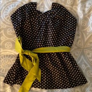 Anthropologie strapless top